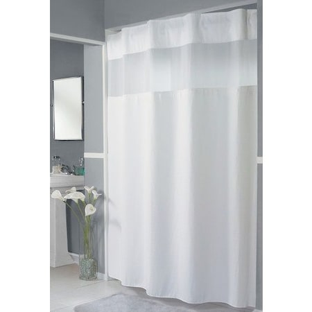 Shower Curtain Pique White
